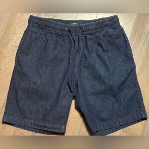 J.Crew Women’s Stadium Shorts M Indigo Chambray 100% Cotton